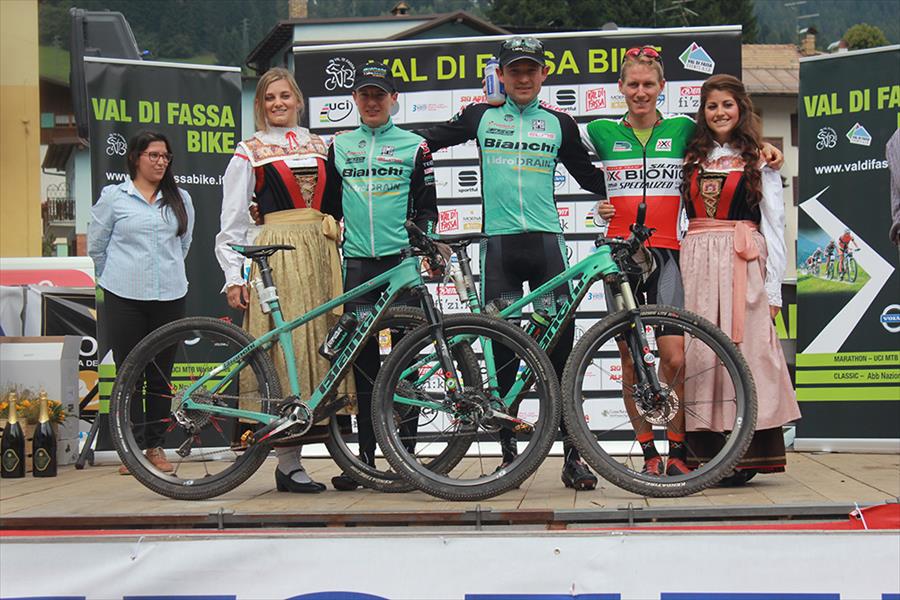 Il trionfo Bianchi alla Val di Fassa Bike