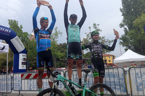 Paez on the podium in Sasso Marconi