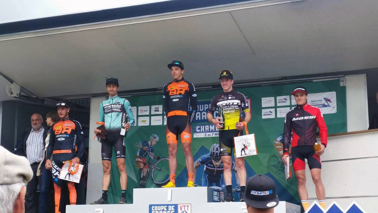 The podium in Chamberet